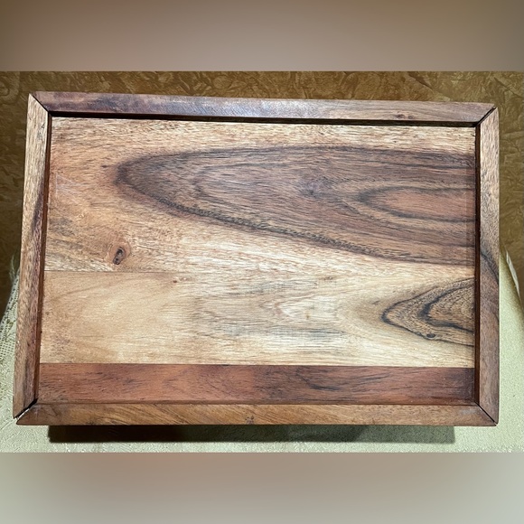 Wooden Condiment Caddy with Handles - Picture 6 of 7